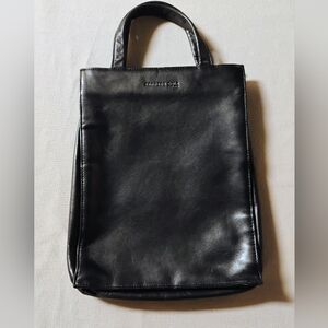 KENNETH COLE BLACK LEATHER BAG